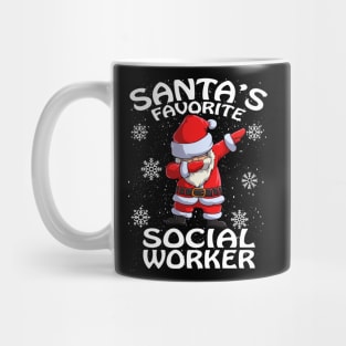 Santas Favorite Social Worker Christmas Mug